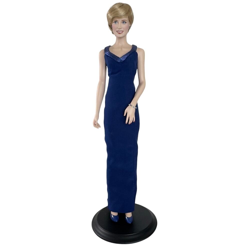 Franklin Mint Princess Diana The‎ People’s Princess Portrait Doll Midnight Gown